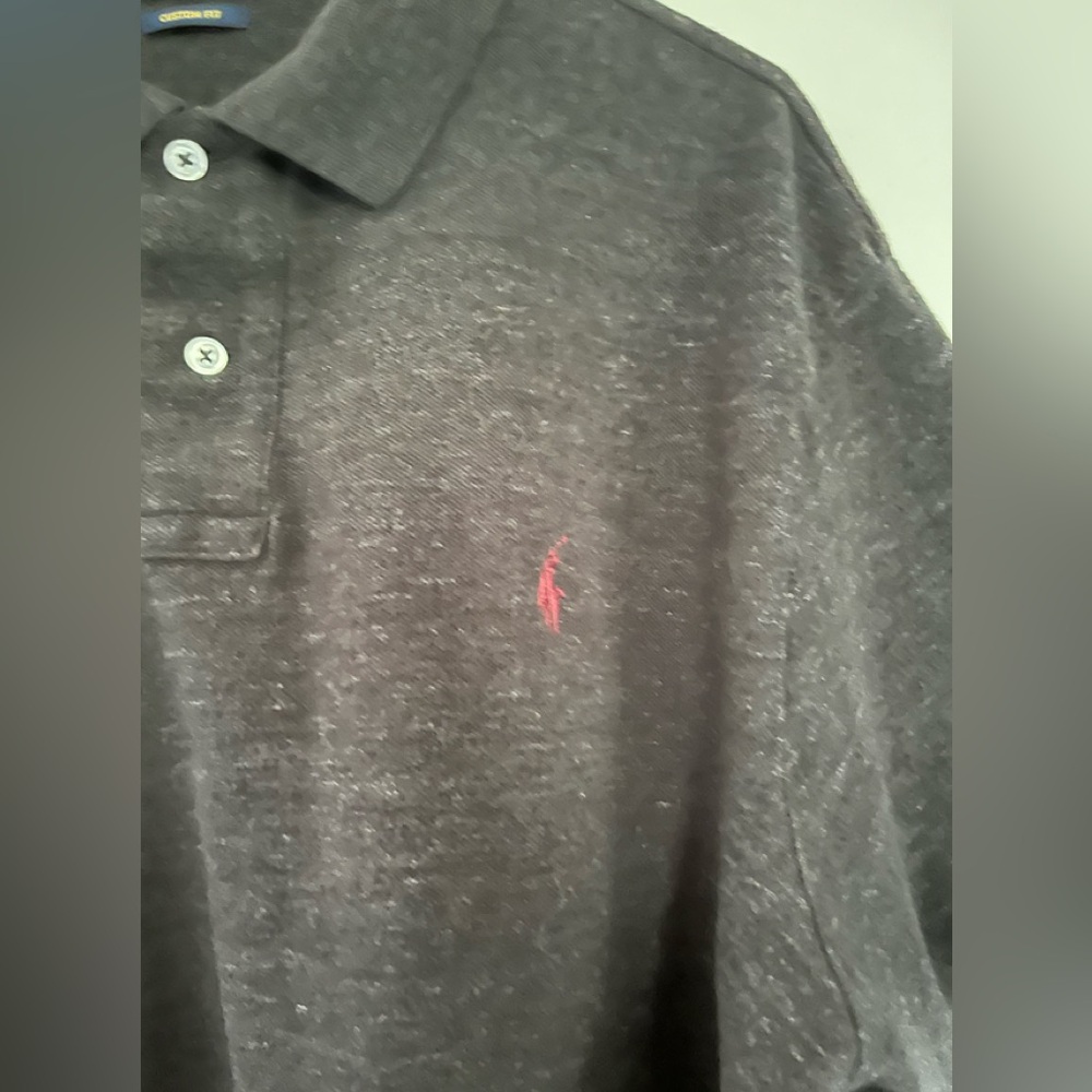Polo by Ralph Lauren Men's dark grey heather Polo Shirt